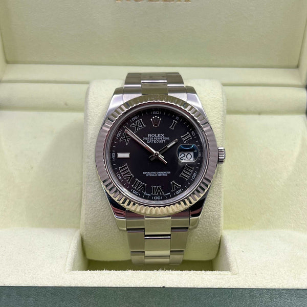 Datejust II 116334 (Charcoal Roman Numeral Dial)