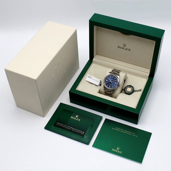 Oyster Perpetual 41 124300 (Navy Blue Dial)